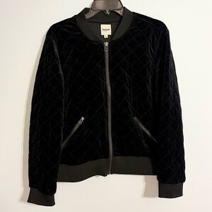Kensie Quilted Velvet Jacket